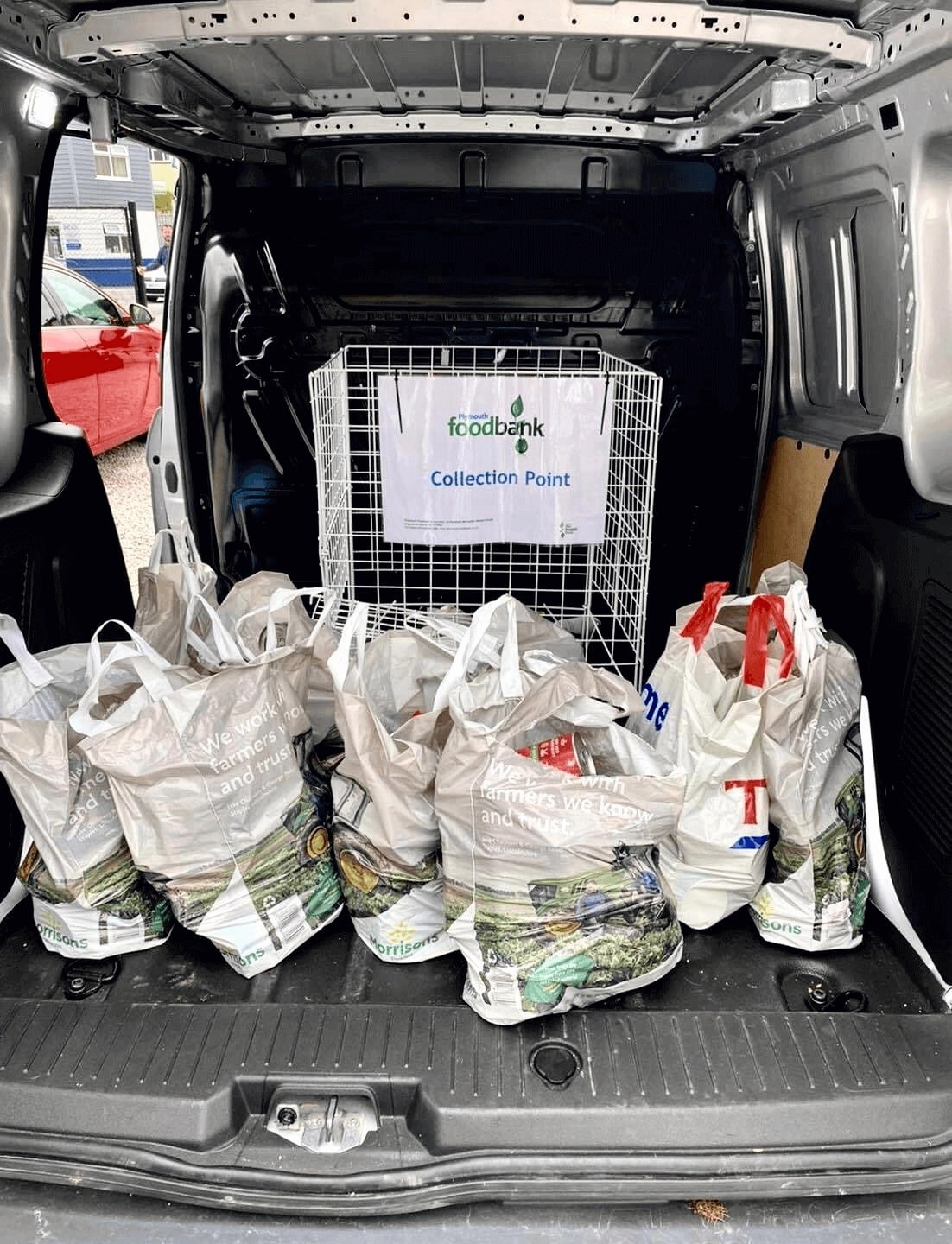 plympton car centre food bank donation